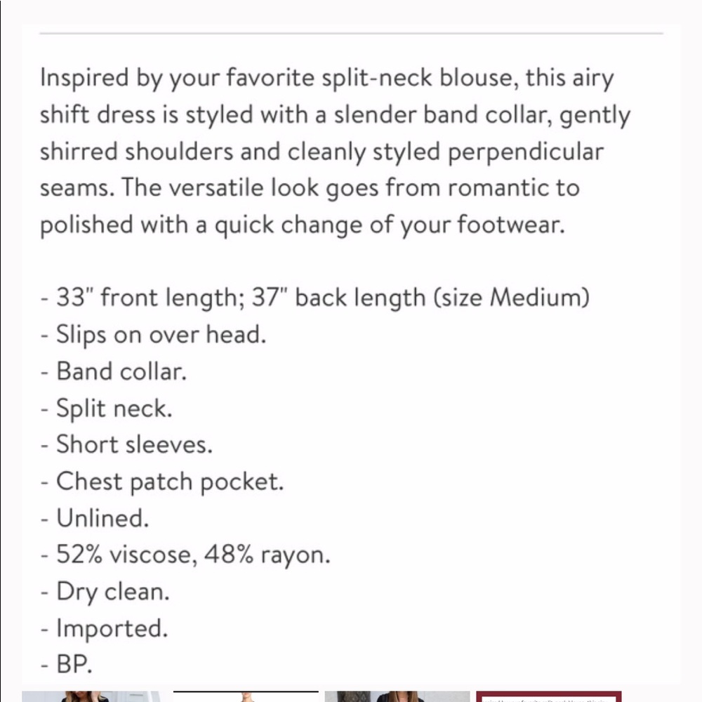 Lush Split Neck Shift Dress - Picture 4 of 4